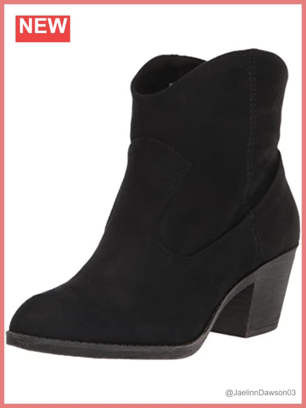 Rocket Dog Women's Ankle Bootie Pull-On Boots with Rubber Sole 2.5in Heel
